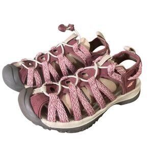 Keen's Whisper Pink/Burgundy Hiking Shoes Size 7.5 NWB